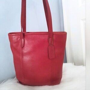 Coach 90s vintage tote Classic Lunch Tote #9077 leather 1990s EUC